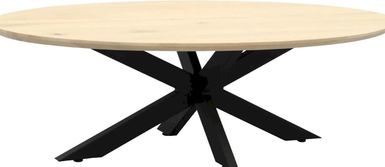 Houten Salontafels|Ovale Salontafels-Trendhopper Haiko Oval Salontafel Natural
