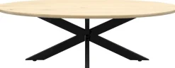 Houten Salontafels|Ovale Salontafels-Trendhopper Haiko Oval Salontafel Natural