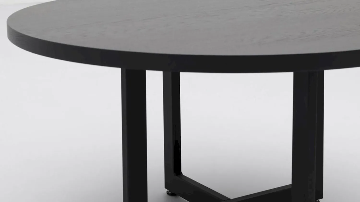 Houten Salontafels|Ronde Salontafels-Trendhopper Haiko Rond Salontafel Black Sky