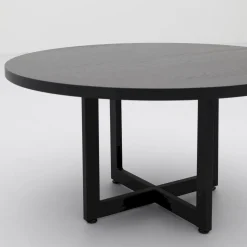 Houten Salontafels|Ronde Salontafels-Trendhopper Haiko Rond Salontafel Black Sky