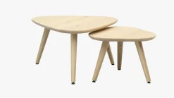 Houten Salontafels-Trendhopper Haiko Triangle Salontafel Oak Basic