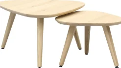 Houten Salontafels-Trendhopper Haiko Triangle Salontafel Oak Basic