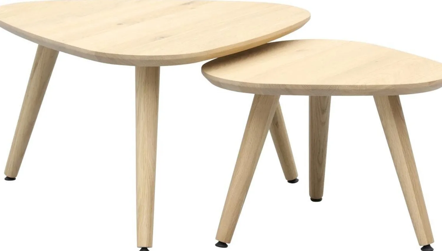 Houten Salontafels-Trendhopper Haiko Triangle Salontafel Oak Basic