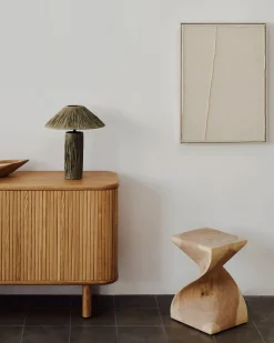 Houten Bijzettafels-Kave Home Hakon Bijzettafel Naturel
