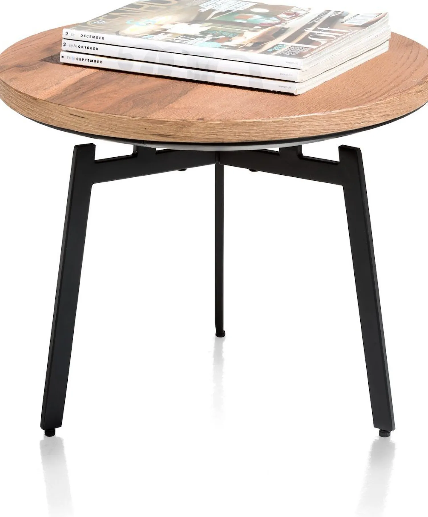 Ronde Bijzettafels-XOOON Halmstad Bijzettafel Choco Brown