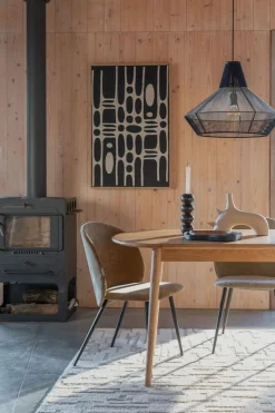 Wanddecoraties-Zuiver Halo Wandecoratie Zwart