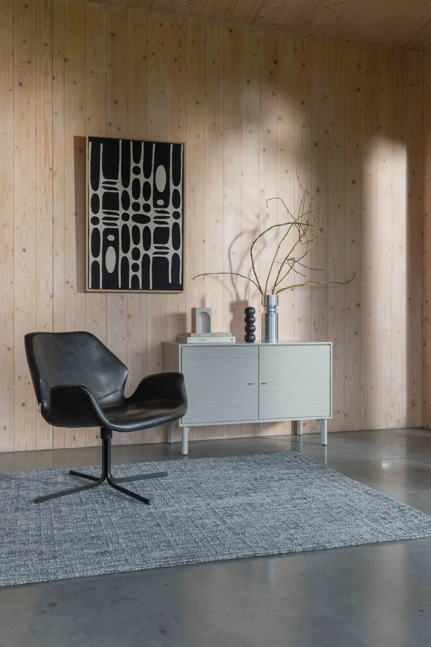 Wanddecoraties-Zuiver Halo Wandecoratie Zwart