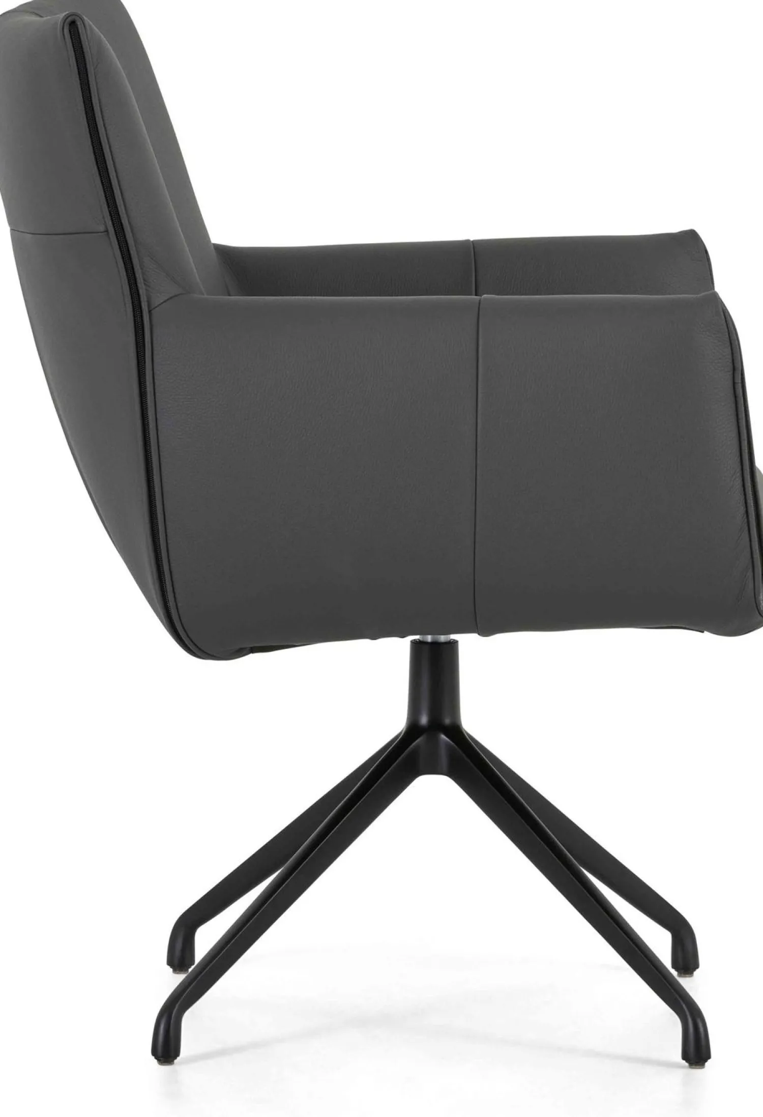 Eetkamerstoelen Met Armleuning-Montèl Harmony Armstoel Antraciet