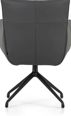 Eetkamerstoelen Met Armleuning-Montèl Harmony Armstoel Antraciet