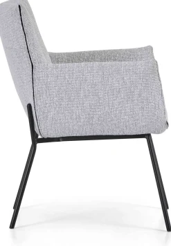 Eetkamerstoelen Met Armleuning-Montèl Harmony Armstoel Light Grey