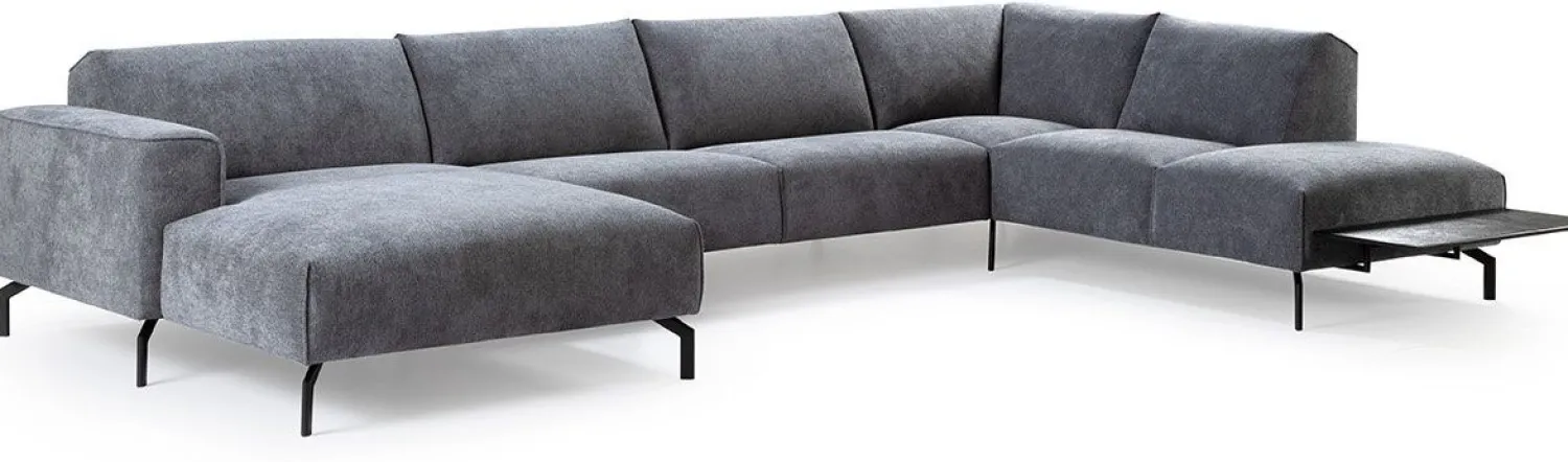 Hoekbanken-Feelings Wonen Harvard Hoekbank Dark Grey