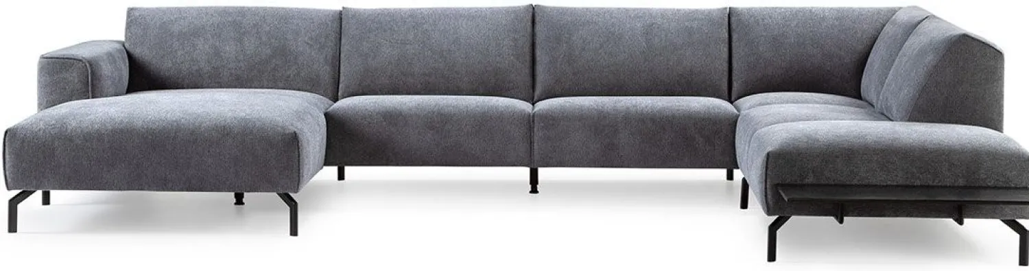 Hoekbanken-Feelings Wonen Harvard Hoekbank Dark Grey