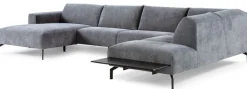 Hoekbanken-Feelings Wonen Harvard Hoekbank Dark Grey