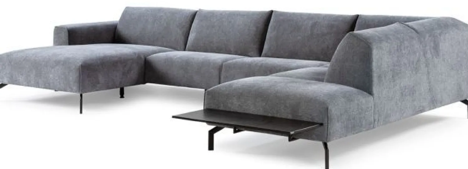 Hoekbanken-Feelings Wonen Harvard Hoekbank Dark Grey
