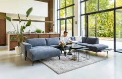 Hoekbanken-Feelings Wonen Harvard Hoekbank Dark Grey