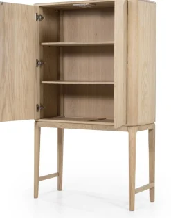 Opbergkasten|Opbergkasten-Eleonora Harvey Kabinet Naturel