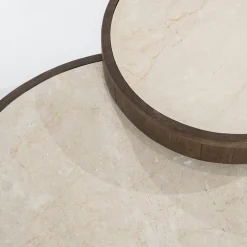Ronde Salontafels-Eleonora Hazel Salontafel Bruin
