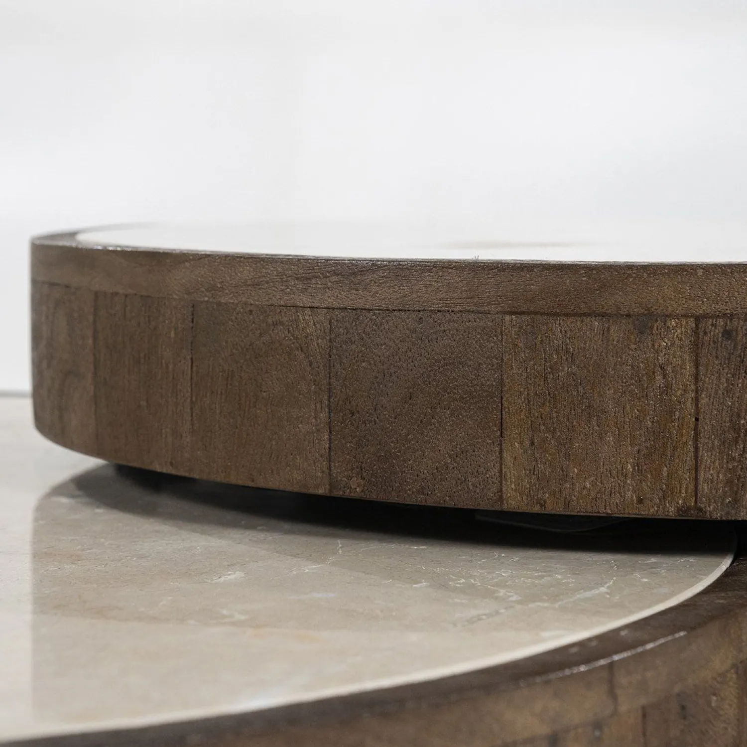 Ronde Salontafels-Eleonora Hazel Salontafel Bruin
