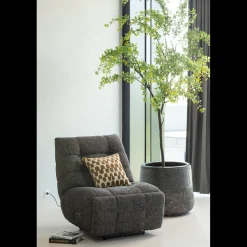 Relaxfauteuils-WOOOD Hein Relaxfauteuil Antraciet