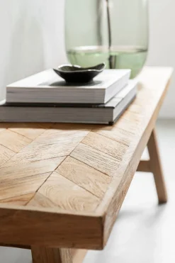 Zitbanken-MUST Living Herringbone Bankje Natural