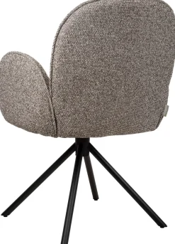 Eetkamerstoelen Met Armleuning-Eijerkamp Collectie Hidde Armstoel Bruin