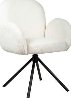 Eetkamerstoelen Met Armleuning-Eijerkamp Collectie Hidde Armstoel Off-White