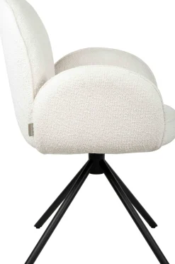 Eetkamerstoelen Met Armleuning-Eijerkamp Collectie Hidde Armstoel Off-White