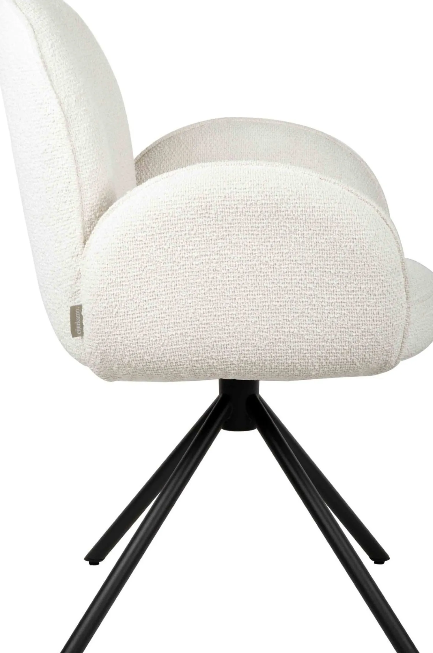 Eetkamerstoelen Met Armleuning-Eijerkamp Collectie Hidde Armstoel Off-White
