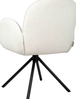 Eetkamerstoelen Met Armleuning-Eijerkamp Collectie Hidde Armstoel Off-White