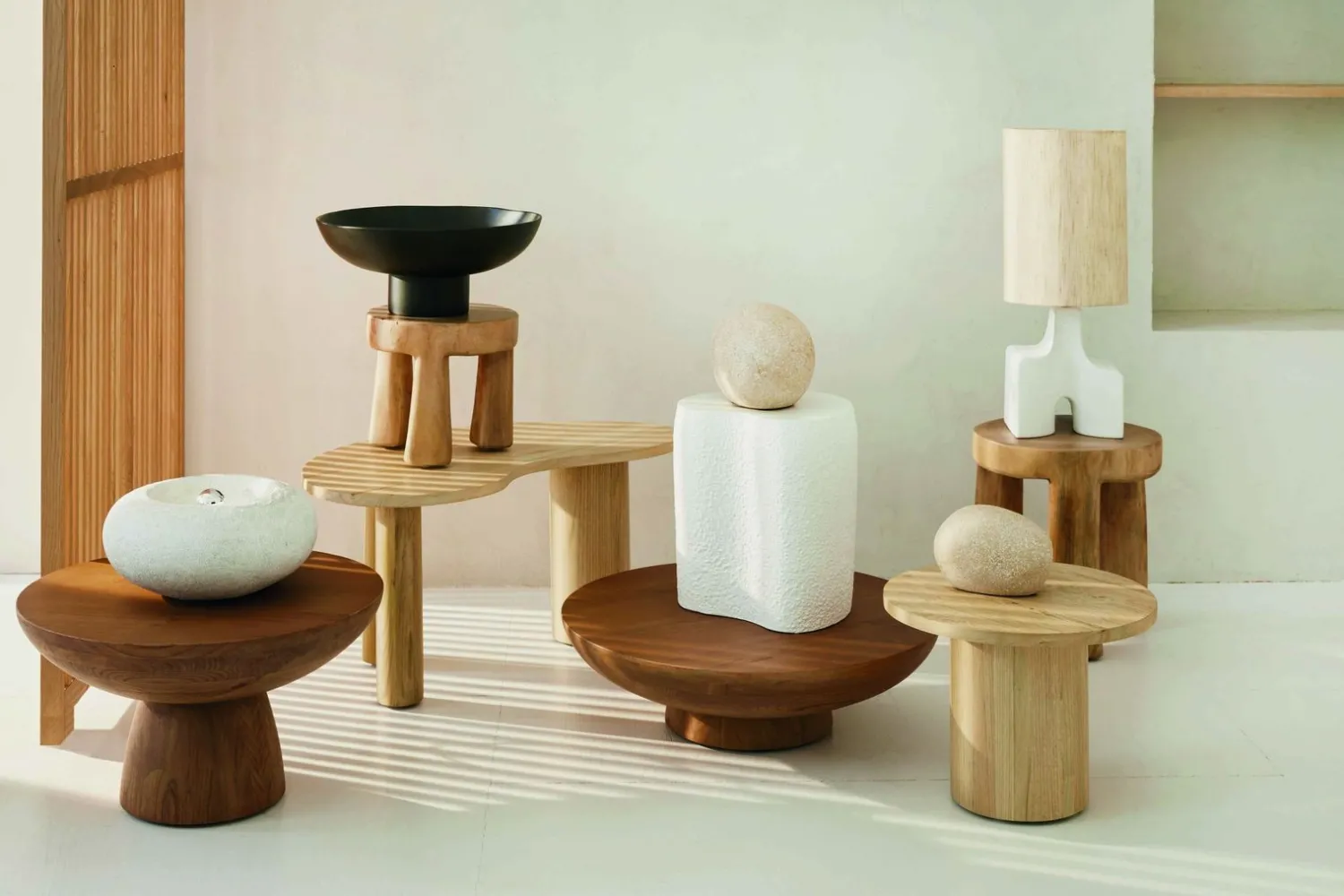 Tafellampen|Tafellampen-Urban Nature Culture Hikari Tafellamp White, Sand