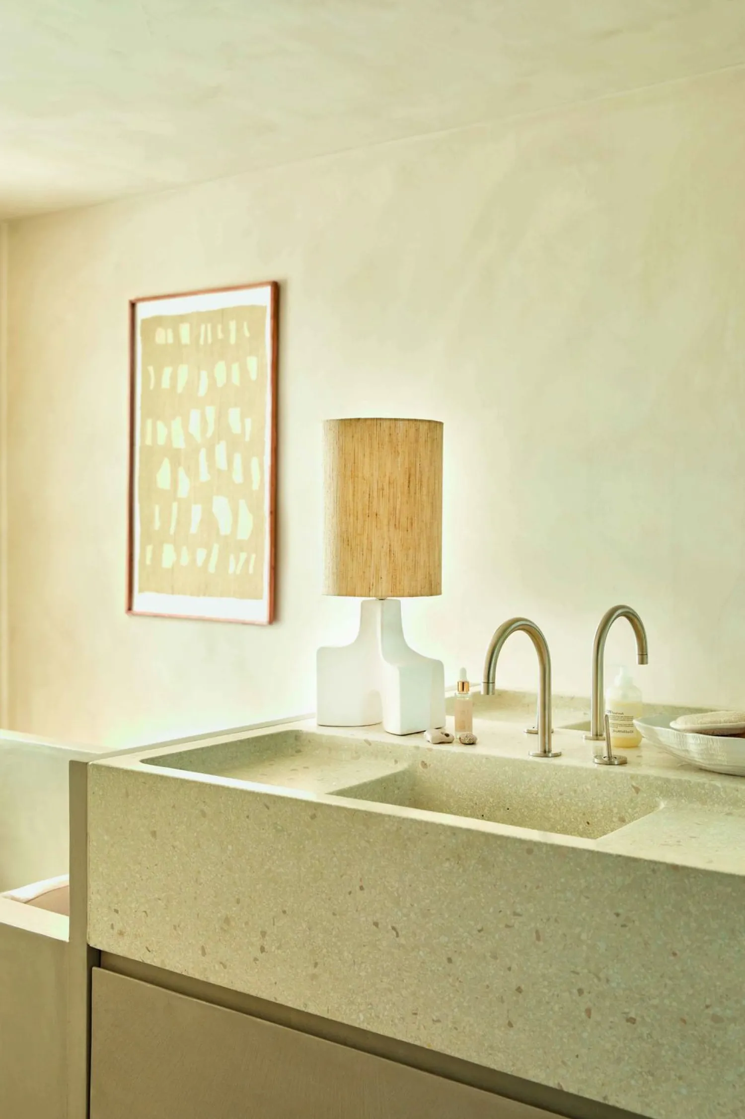 Tafellampen|Tafellampen-Urban Nature Culture Hikari Tafellamp White, Sand