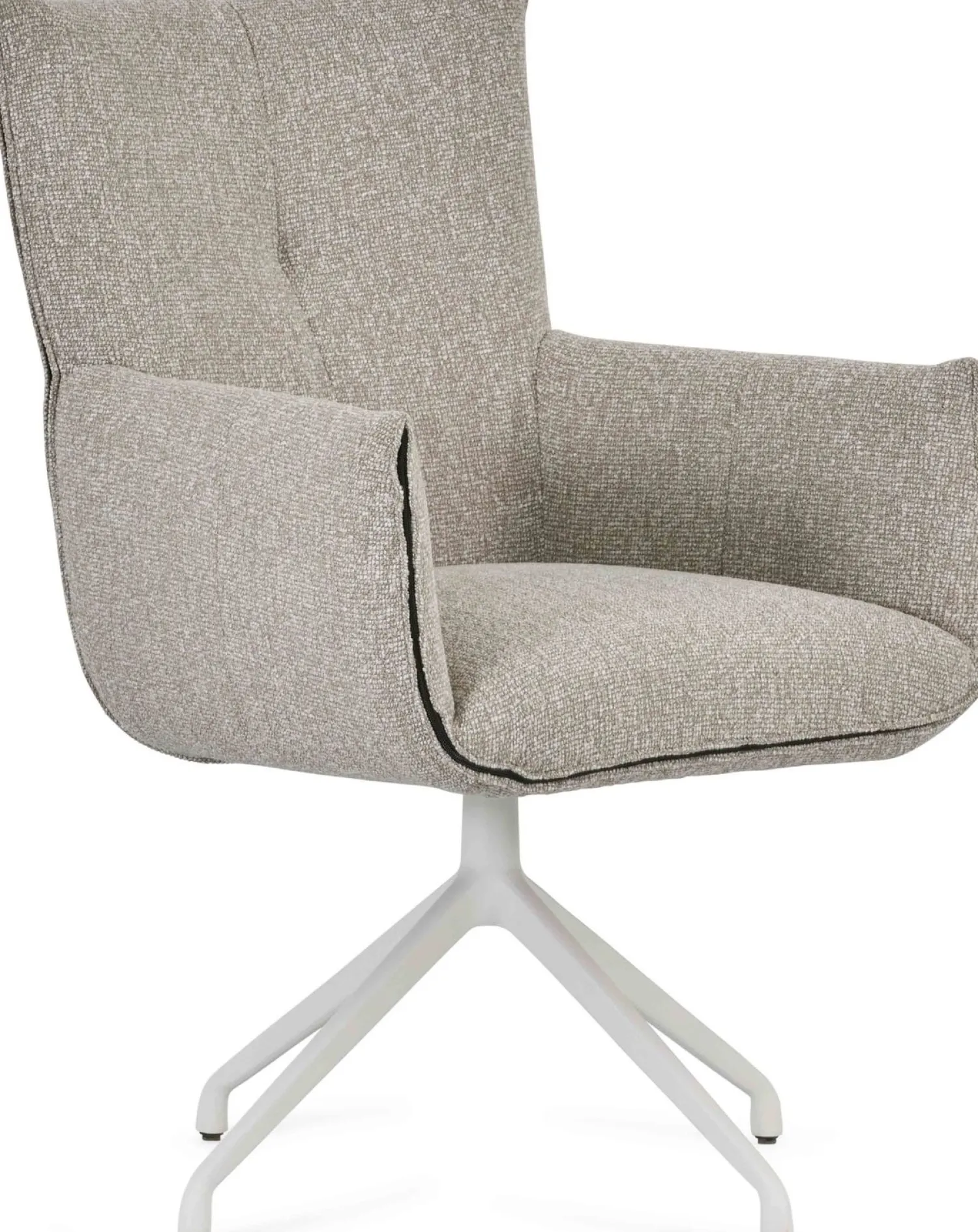 Eetkamerstoelen Met Armleuning-Montèl Hillary Met Kantelfunctie Armstoel Beige