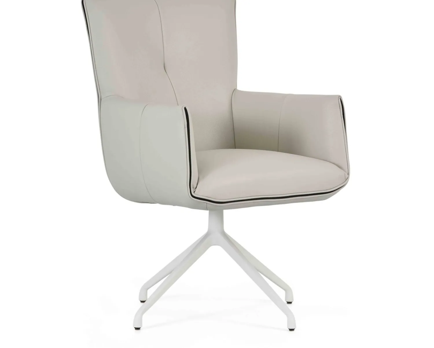 Eetkamerstoelen Met Armleuning-Montèl Hillary Met Kantelfunctie Armstoel Silk