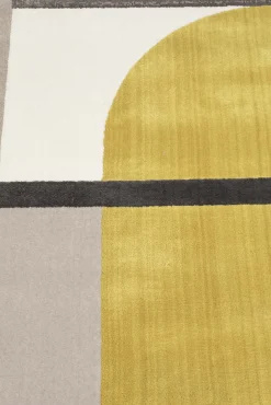 Vloerkleden|Rechthoekige Vloerkleden-Zuiver Hilton Yellow Vloerkleed Grey/Yellow