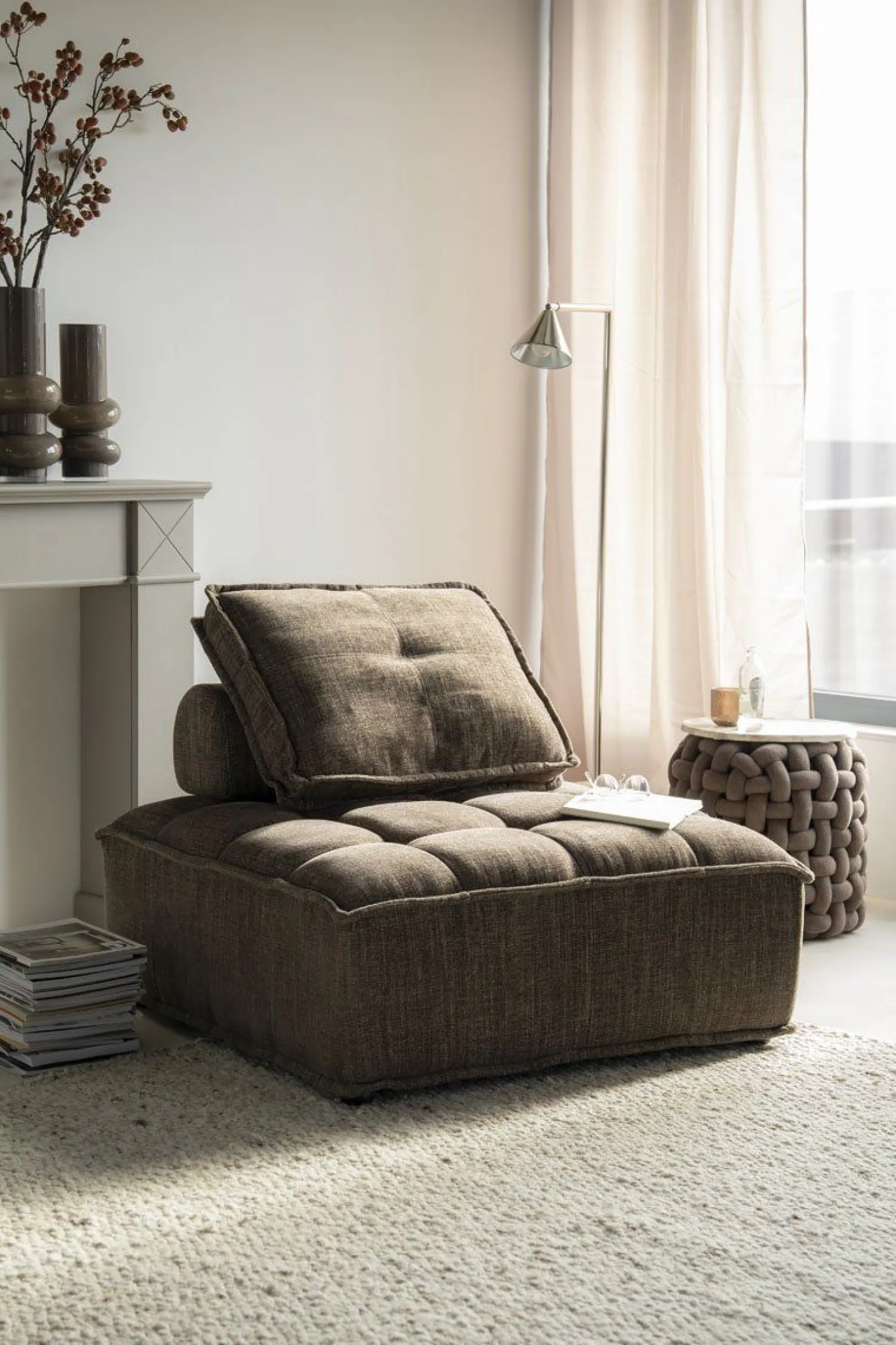 Loveseats-By Boo Hive Loveseat Bruin