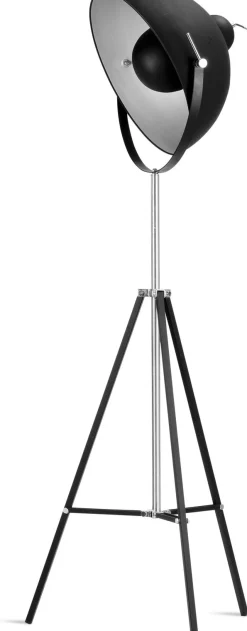 Industriële Vloerlampen|Vloerlampen-It's about RoMi Hollywood Vloerlamp zwart