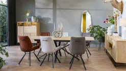 Houten Eettafels|Ovale Eettafels-Henders en Hazel Home Ovaal Eettafel Natural