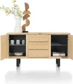 Dressoirs-Henders en Hazel Homestead 2 deurs Dressoir Natural