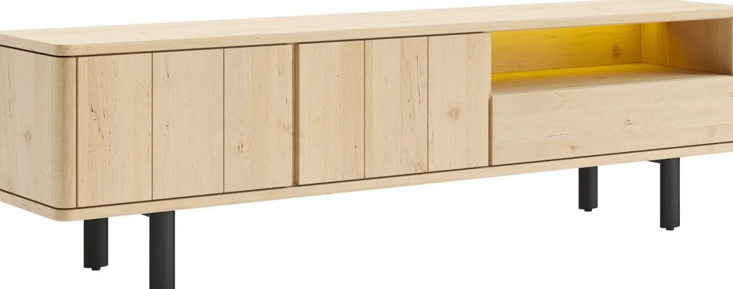 Tv-Meubels-Henders en Hazel Homestead 2-deurs Tv-meubel Natural