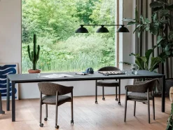 Design Stoelen|Eetkamerstoelen Met Armleuning-Arco Home-Work Eetkamerstoel Cognac