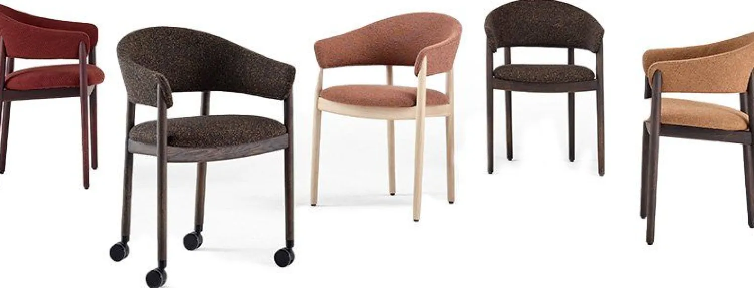 Design Stoelen|Eetkamerstoelen Met Armleuning-Arco Home-Work Eetkamerstoel Cognac