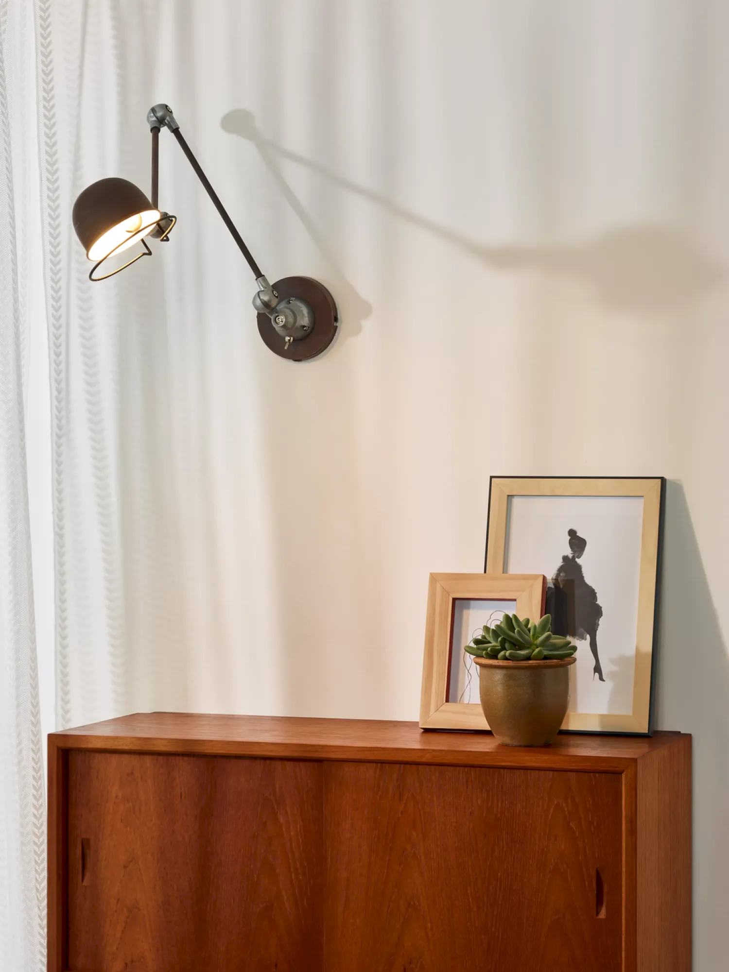 Industriële Wandlampen|Wandlampen-Lucide Honore Wandlamp Roest Bruin