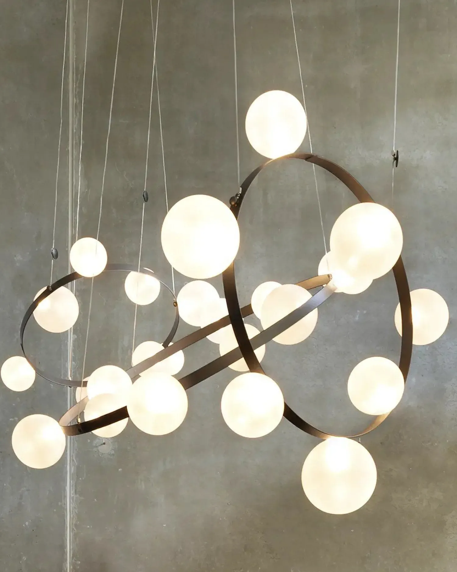 Design Hanglampen|Design Hanglampen-Moooi Hubble Bubble Hanglamp Frosted Spheres