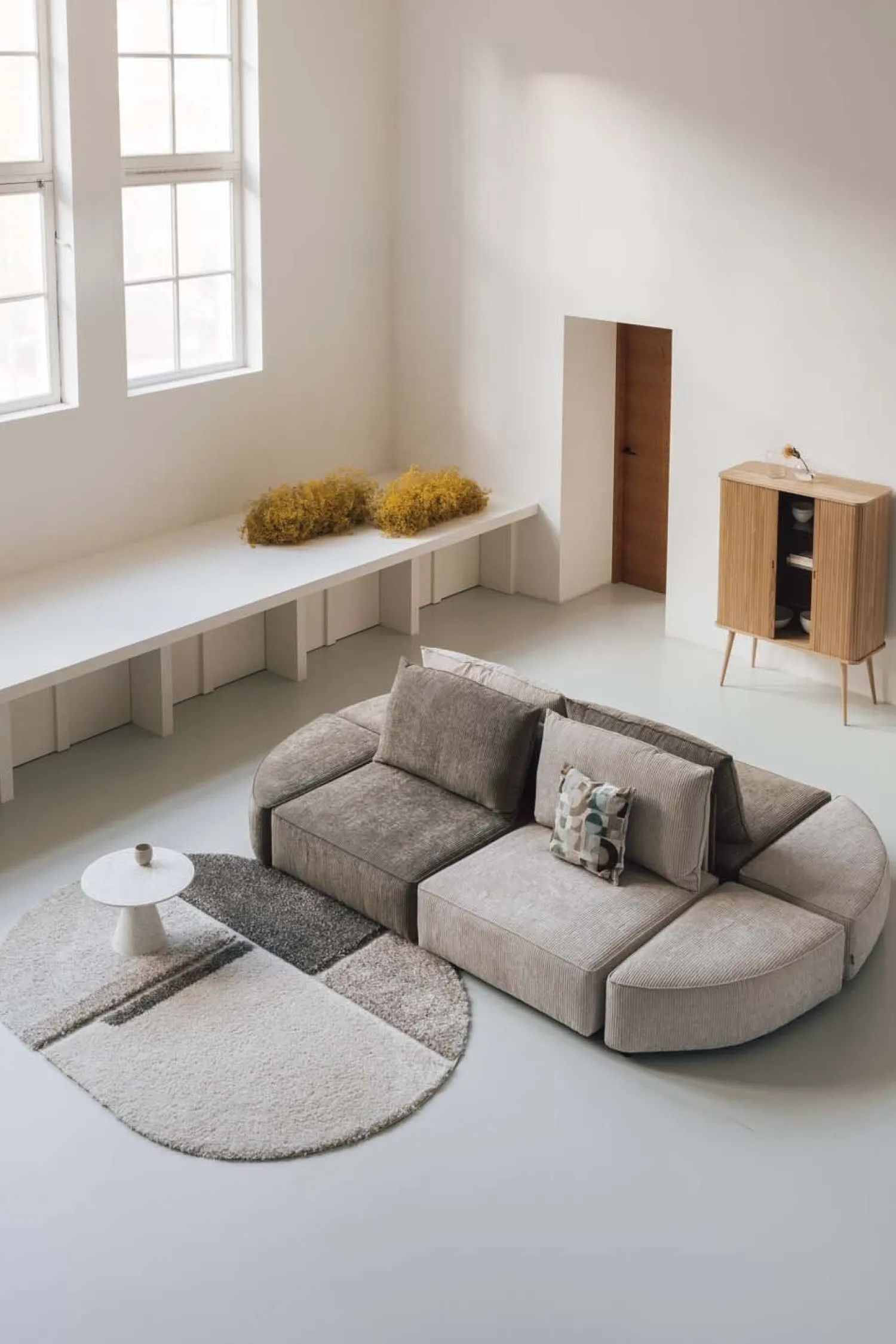 Elementenbanken-Zuiver Hunter Poef Sand