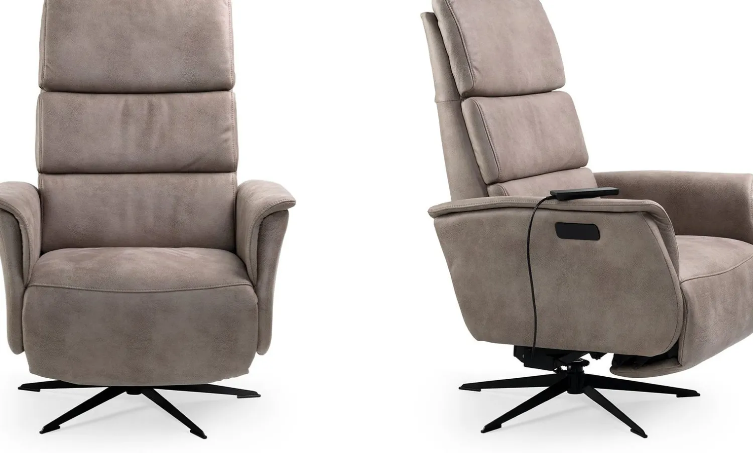 Draaifauteuils|Relaxfauteuils-Feelings Wonen Ian Relaxfauteuil Caramel