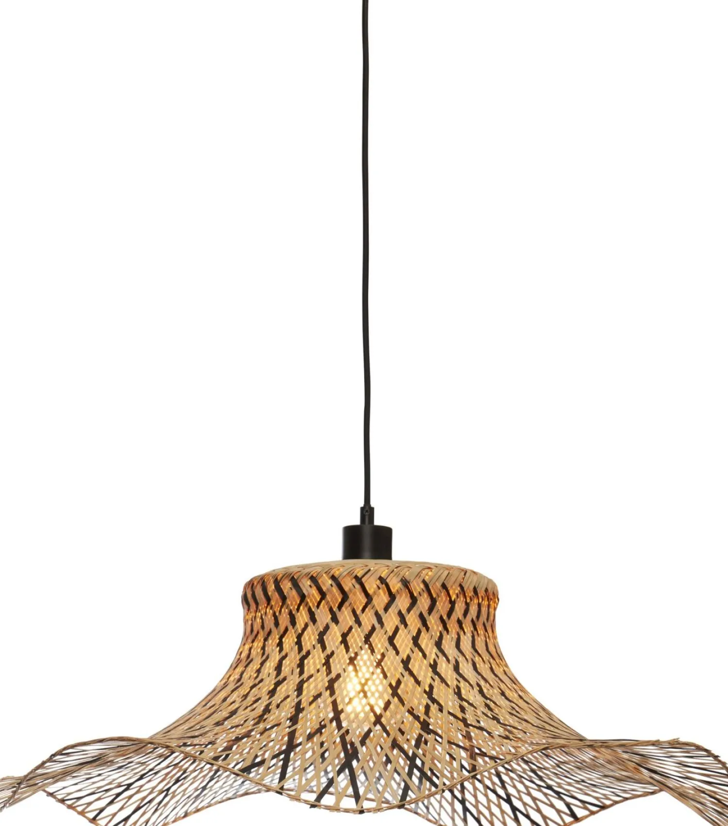 Hanglampen|Hanglampen-Good&Mojo Ibiza L Hanglamp Natural, Black