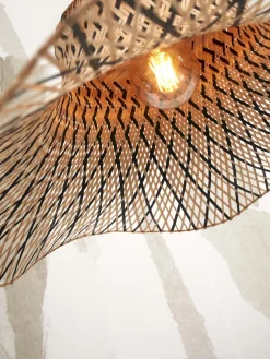 Hanglampen|Hanglampen-Good&Mojo Ibiza L Hanglamp Natural, Black