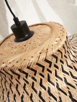 Hanglampen|Hanglampen-Good&Mojo Ibiza L Hanglamp Natural, Black
