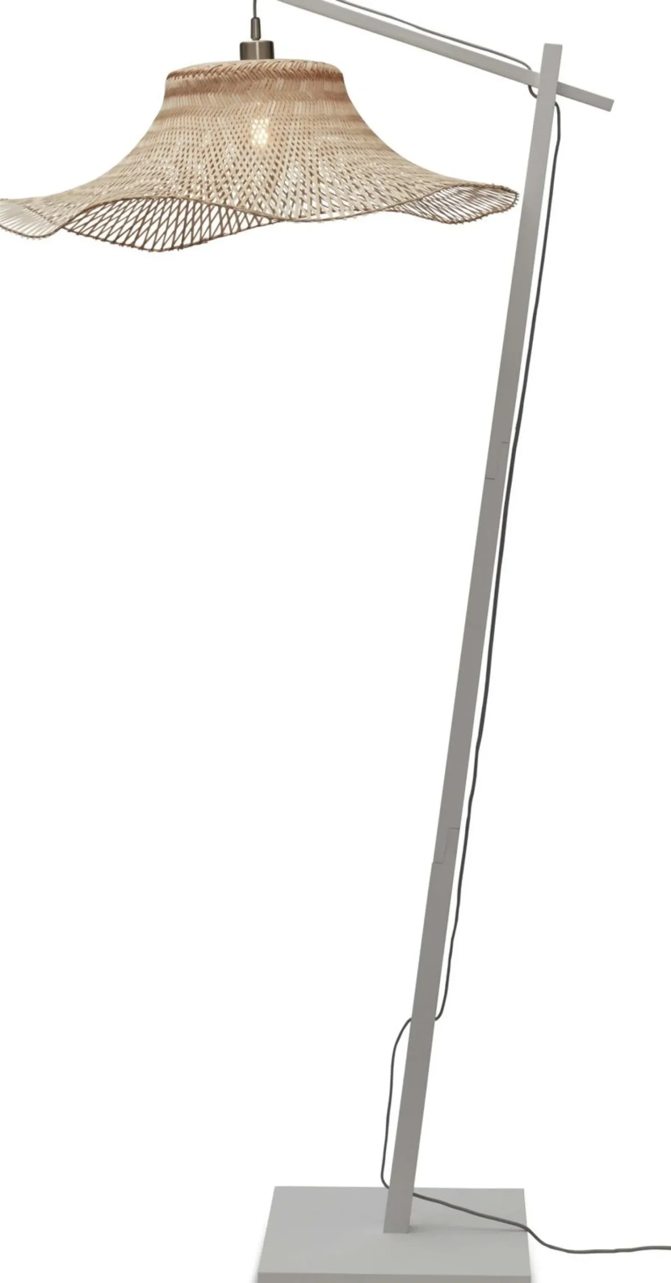 Vloerlampen|Vloerlampen-Good&Mojo Ibiza L Vloerlamp Natural, Grey
