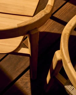 Tuinstoelen-Kave Home Icaro Tuinstoel Naturel